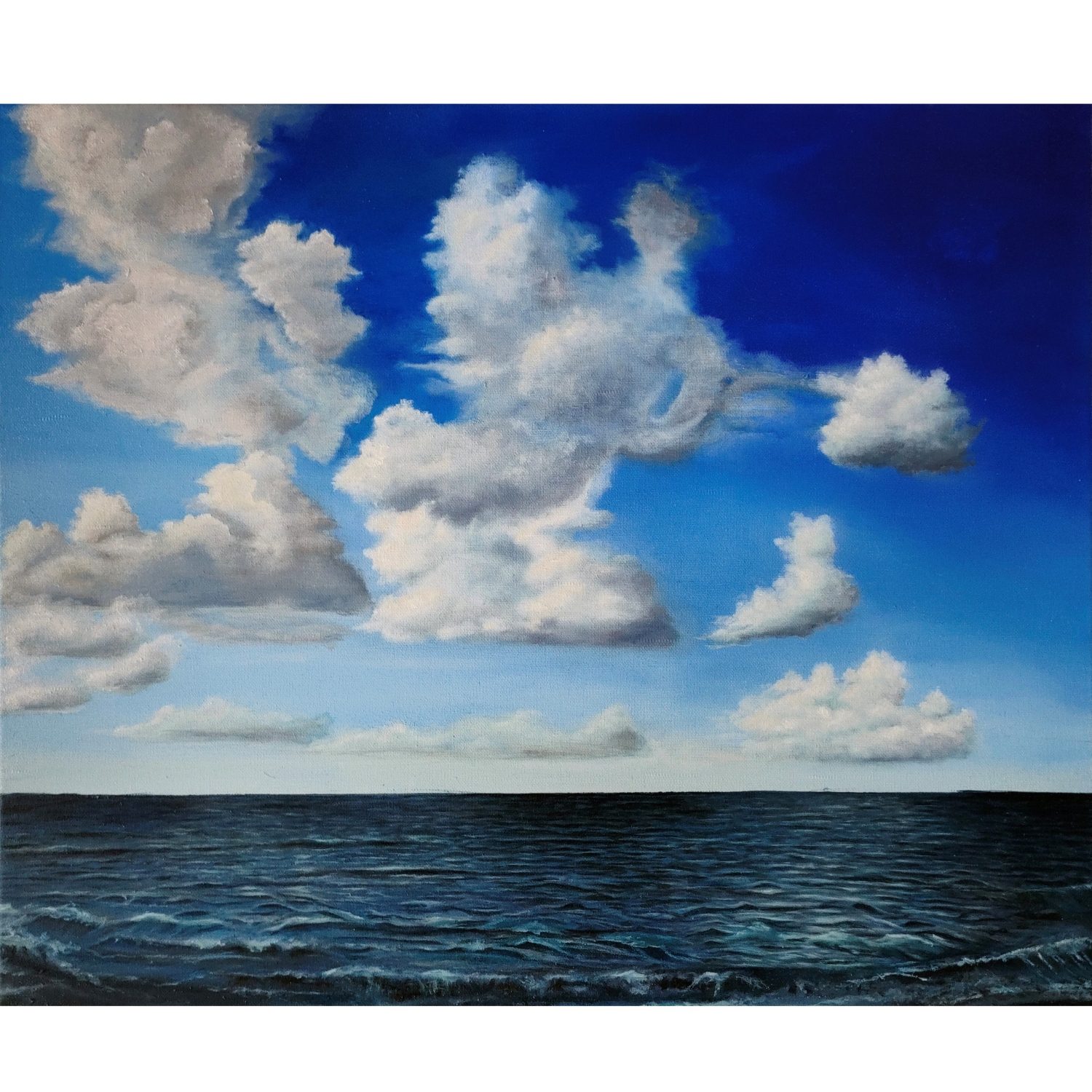 Mare e nuvole, olio su tela - Penelope Dreams